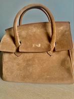 Handtas Nathan Baume Camel Nubuck, Ophalen, Zo goed als nieuw, Handtas