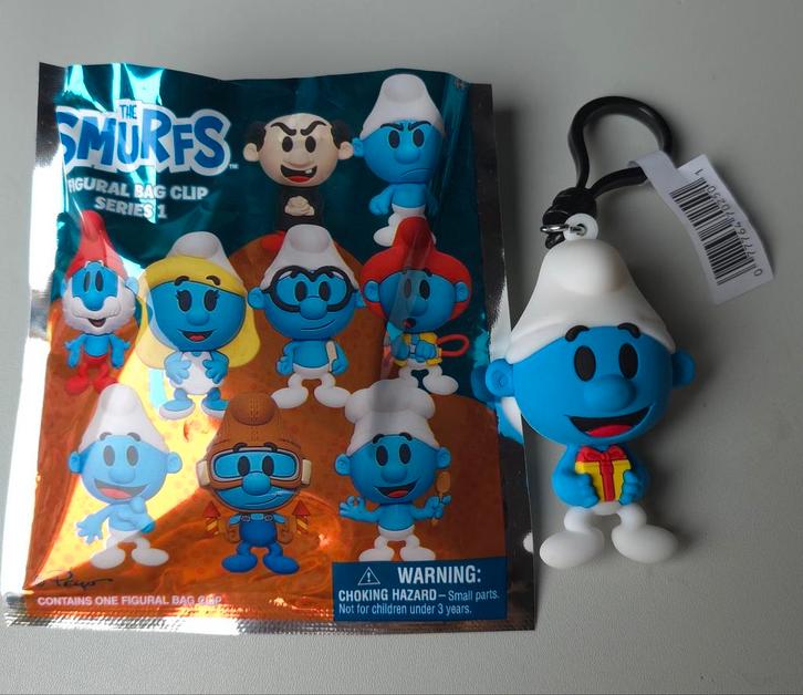 Porte-clé figurine Schtroumpf Farceur neuf, Verzamelen, Smurfen, Nieuw, Poppetje, Figuurtje of Knuffel, Lolsmurf, Verzenden