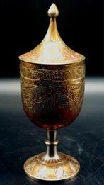 Koperen Indische kelk met deksel, Antiek en Kunst, Antiek | Brons en Koper, Ophalen