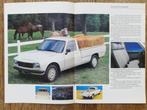 PEUGEOT 504 PICK UP 1989 BROCHURE 8 PAGES EN Français EN TRE, Ophalen of Verzenden, Zo goed als nieuw, Peugeot