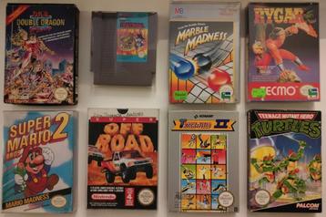 Enkele NES CIB games ( Super Mario Bros 2, DD2, Rygar, ... )