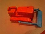 Bulldozer rouge galanite annees 60's long 11cm BE, Enlèvement ou Envoi