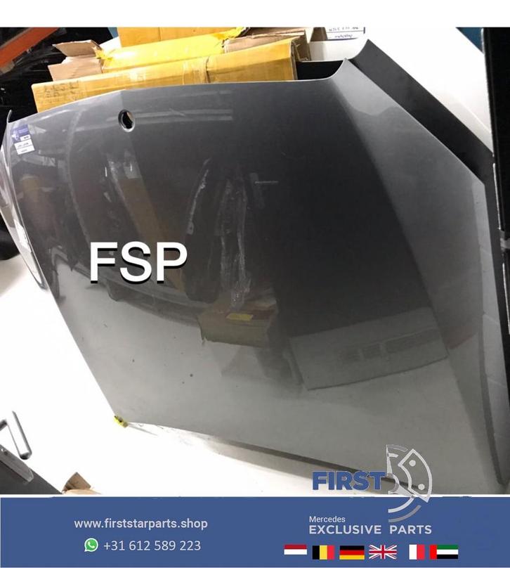 W205 C205 motorkap Mercedes 2014-2020 grijs C Klasse grijs, Auto-onderdelen, Carrosserie, Motorkap, Mercedes-Benz, Gebruikt, Ophalen of Verzenden