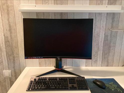 game pc set: lenovo + aoc 27" scherm + Logitech, Games en Spelcomputers, Games | Pc, Gebruikt, Shooter, 3 spelers of meer, Vanaf 12 jaar