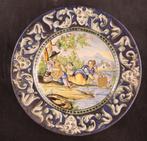 Antiek faience bord met krammen, Ophalen of Verzenden