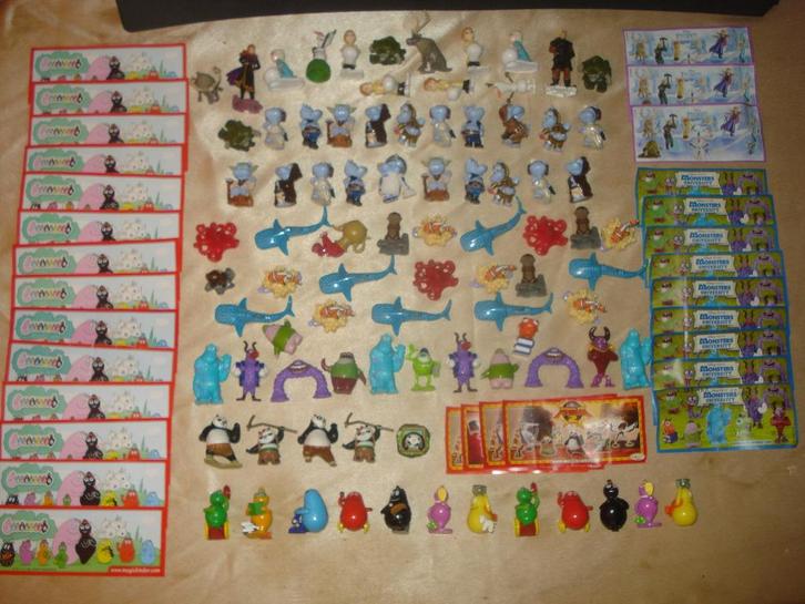 KINDER Lot Figurines Barbapapa, Nemo, Star Wars, Frozen Etc., Verzamelen, Verrassingseieren, Zo goed als nieuw, Steekfiguren, Ophalen of Verzenden