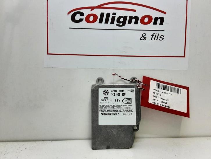 COMPUTER AIRBAG Sharan (7M8 / M9 / M6) (1C0909605), Auto-onderdelen, Elektronica en Kabels, Volkswagen, Gebruikt