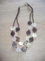 Ketting met bruin tinten, Bijoux, Sacs & Beauté, Colliers, Enlèvement ou Envoi, Comme neuf, Brun