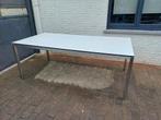 Tuintafel 200x100 Rvs onderstel / Trespa bovenplaat, Ophalen, Gebruikt, Rechthoekig, Rvs