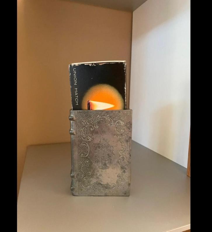 Oude tinnen standaard, Antiek en Kunst, Antiek | Tin, Ophalen of Verzenden