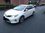 Toyota Auris touringsport hybride, Auto's, Toyota, Automaat, Zwart, Leder en Stof, Wit