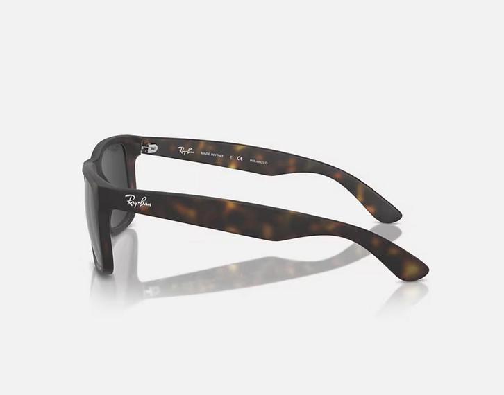 Ray Ban justin, mat Havana, polarized, Handtassen en Accessoires, Zonnebrillen en Brillen | Heren, Zo goed als nieuw, Bril, Ray-Ban