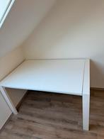 Wit metalen bureau uitschuifbaar, Huis en Inrichting, Bureaus, Ophalen, Gebruikt, Bureau