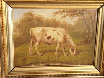 Huile sur panneau signée Hubert Henrard, 1887 beschikbaar voor biedingen