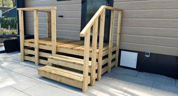 Terras en opstaptrap  FABRIKANT PRIJS. beschikbaar voor biedingen