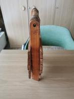 Opklapbaar houten tafeltje met latjes, bruin H29 B 25x21 cm, Ophalen, Minder dan 45 cm, Minder dan 55 cm, Gebruikt