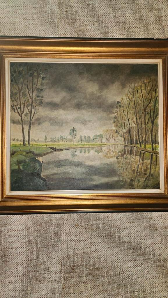 Schilderij Erik bassez, Antiquités & Art, Art | Peinture | Classique, Enlèvement