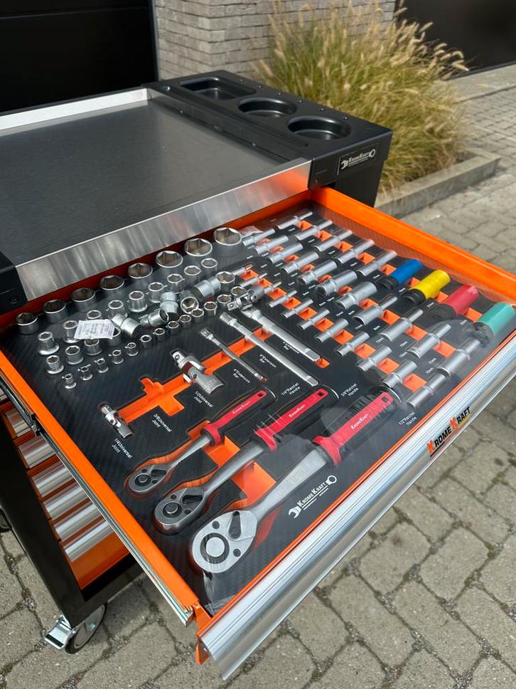 NIEUW XXL 9 Laden Gereedschapkar + GRATIS Momentsleutel, Auto diversen, Autogereedschap, Nieuw, Ophalen