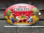 Blikken bord cherry chouffe, Ophalen of Verzenden, Nieuw, Reclamebord, Plaat of Schild, Overige merken