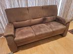 3-zit nubuk leren zetel, Huis en Inrichting, Zetels | Zetels, Ophalen, 150 tot 200 cm, Driepersoons, Zo goed als nieuw