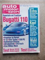 AUTO, MOTO EN SPORT BUGATTI 110 AUDI 1991, Ophalen of Verzenden, Gelezen, Audi
