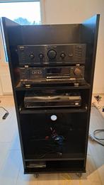 Zwart Hifi meubel, Huis en Inrichting, Kasten |Televisiemeubels, Ophalen, Gebruikt