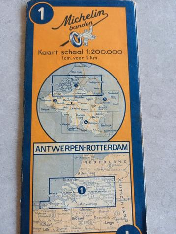 Oude Michelin wegenkaart. beschikbaar voor biedingen