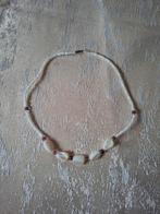 Ketting met witte en paarse steentjes, Ophalen of Verzenden