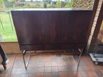 Midcentury barkast, meubelfabriek Aurore 1960, Ophalen, Gebruikt, Minder dan 150 cm, Metaal