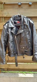 Lederen motorjas, Motoren, Kleding | Motorkleding, Ophalen, Tweedehands