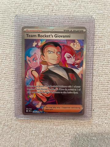 Team rocket’s Giovanni beschikbaar voor biedingen
