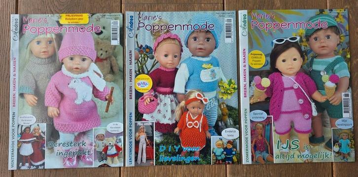 Set van drie maal Marie's poppenmode nrs 34, 35 en 36 NIEUW, Boeken, Tijdschriften en Kranten, Nieuw, Sport en Vrije tijd, Ophalen of Verzenden