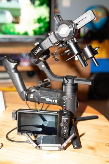 Stabilisateur Zhiyun Crane 3s + accessoires beschikbaar voor biedingen