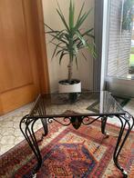 Glazen salontafel, Huis en Inrichting, Ophalen, Gebruikt, Rechthoekig, Glas