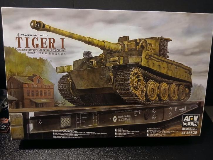 AFV Club (AF35S25): Sdkfz.181 Ausf.E Tiger I om 1:35, Hobby en Vrije tijd, Modelbouw | Auto's en Voertuigen, Nieuw, Tank, 1:32 tot 1:50