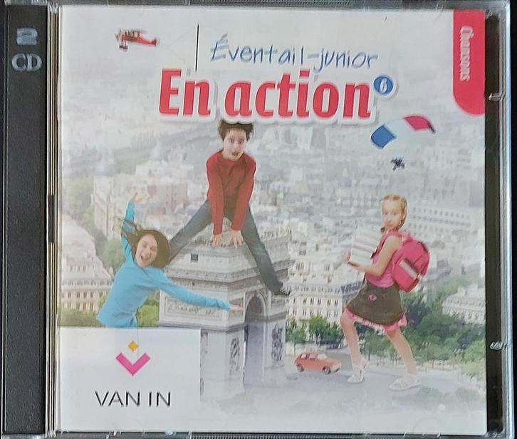 En action 6 Liedjes CD's (2 stuks), Boeken, Schoolboeken, Zo goed als nieuw, Frans, BSO, Ophalen of Verzenden
