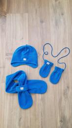 P'tit Filou blauwe muts maat 2,sjaal en handschoentjes maat1, Kinderen en Baby's, Babykleding | Mutsen, Sjaals en Wanten, Muts