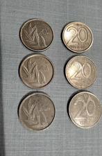 Pièces(6) de 20 francs belges: 3 x Baudoin  3 x Albert II, Timbres & Monnaies, Monnaies | Belgique, Enlèvement ou Envoi, Monnaie en vrac