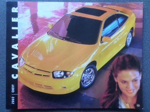 Brochure anglaise de la Chevrolet Cavalier USA 2003, Livres, Autos | Brochures & Magazines, Chevrolet, Envoi