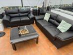 3 + 2 banken plus salontafel, Ophalen, Zo goed als nieuw, Leer