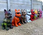 Tuinbeeld Franse Bulldog H 80cm / verschillende kleuren, Tuin en Terras, Ophalen, Nieuw, Overige materialen, Dierenbeeld