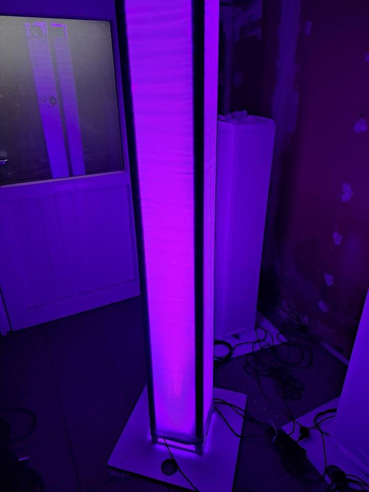 Paire de totems de 1.5 m  de haut avec licra, Muziek en Instrumenten, Licht en Laser, Zo goed als nieuw, Ophalen