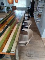 Magnifieke stijlvolle houten design stoelen Infinity pure lo, Maison & Meubles, Chaises, Comme neuf, Brun, Bois, Design