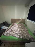Box spring bed, Huis en Inrichting, Slaapkamer | Bedden, Crème, 180 cm, Zo goed als nieuw, Hout