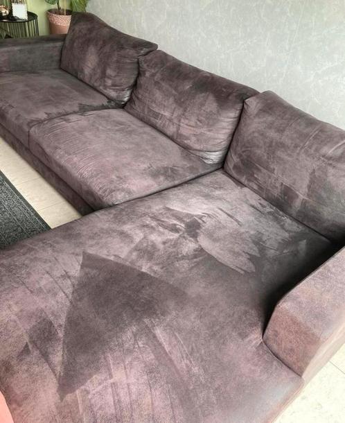 GRATIS! Hoekbank, Huis en Inrichting, Zetels | Zetels en Chaises Longues, Gebruikt, Stof, Ophalen