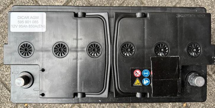 Dicar AGM-batterij 90 Ah, Caravans en Kamperen, Caravanaccessoires, Zo goed als nieuw, Ophalen