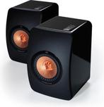 KEF LS50 zwart passieve bookshelf speakerset in originele ve, TV, Hi-fi & Vidéo, Enceintes, Comme neuf, Autres marques, Enlèvement