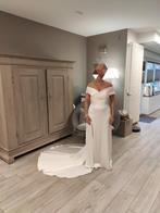 robe de mariée  longue avec traîne, Ophalen, Trouwjurk, Wit, Zo goed als nieuw