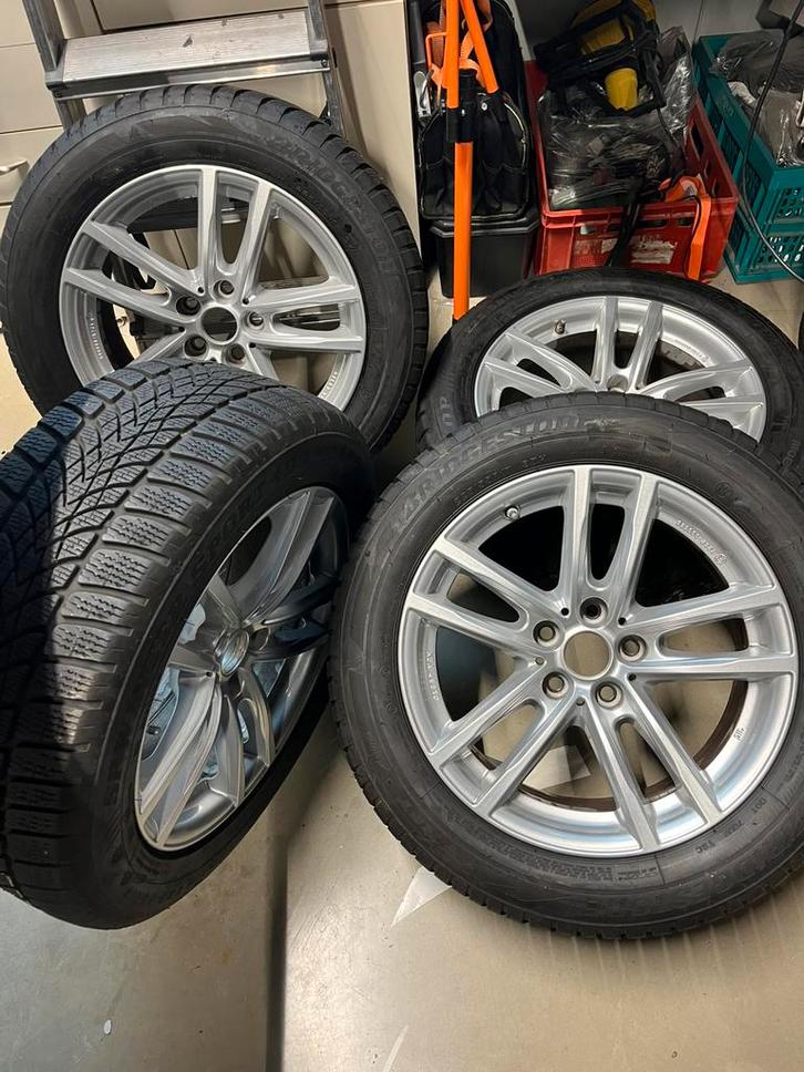 17 inch 5x112 bmw velgen met runflat winterbanden g30 g31, Auto-onderdelen, Ophanging en Onderstel, BMW, Ophalen of Verzenden