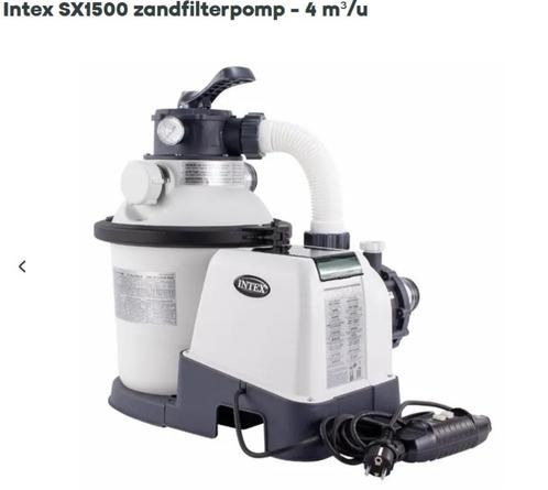 intex zandfilter SX1500 & zoutwatersysteem QS500, Tuin en Terras, Zwembad-toebehoren, Zo goed als nieuw, Zwembadpomp, Ophalen of Verzenden